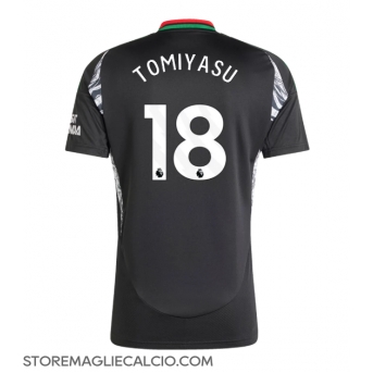 Arsenal Takehiro Tomiyasu #18 Maglia Gara Trasferta Repliche 2024-25